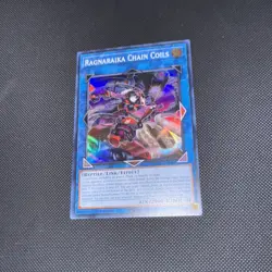 Yu-Gi-Oh! TCG Ragnaraika Chain Coils 1st Edition LEDE-EN049 Super Rare NM - Image 6