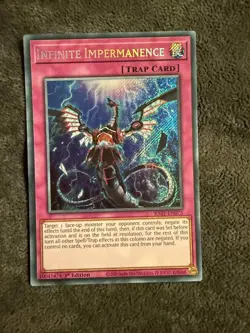 RA01-EN075 Infinite Impermanence Secret Rare Yugioh 1st - Image 1