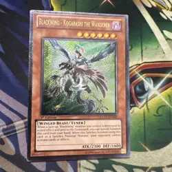 Yugioh! Blackwing - Kogarashi the Wanderer EXVC-EN009 Ultimate Rare 1st Ed VLP - Image 1