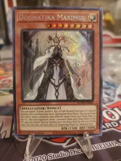 Yugioh Dogmatika Maximus ROTD-EN009 Rise of the Duelist 1st Edition Secret Rare - Image 3