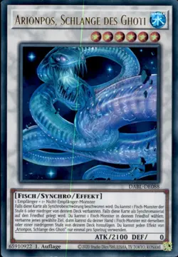 Yugioh DABL-EN088 - Arionpos, Snake of the Ghoti - 1st edition - Image 1