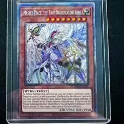 Yu-Gi-Oh! TCG: Master Peace True Dracoslaying King RA04-EN283 Platinum Secret MT - Image 1