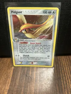 PokÃ©mon Pidgeot TCG EX FireRed & LeafGreen Holo Card 10/112 Rare ( LP ) - Image 1