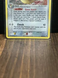 PokÃ©mon Pidgeot TCG EX FireRed & LeafGreen Holo Card 10/112 Rare ( LP ) - Image 3