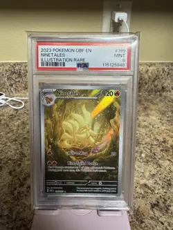 PokÃ©mon TCG Ninetales SV03 Obsidian Flames Illustration Rare Card 199/197 PSA 9 - Image 1