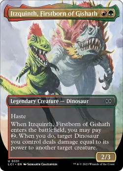 Itzquinth, Firstborn of Gishath (Borderless) (Foil) - 331 lci- Near Mint - MTG - Image 1
