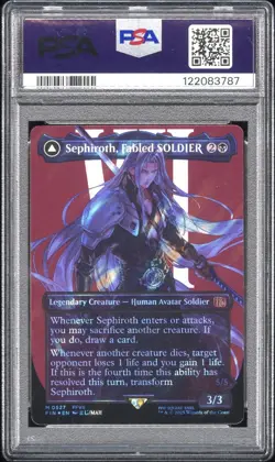 2025 MTG FF Sephiroth, Fabled Soldier, One-Winged Angel SURGE Foil 0527 PSA 10 - Image 4