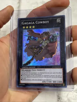 CT10-EN010 Gagaga Cowboy Super Rare LIMITED Edition LP Yugioh Card Yu-Gi-Oh! - Image 1