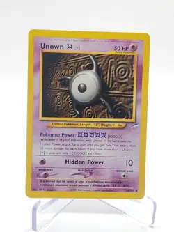Unown [X] 30/105 Neo Destiny Card TCG Nintendo Pokemon - Image 1