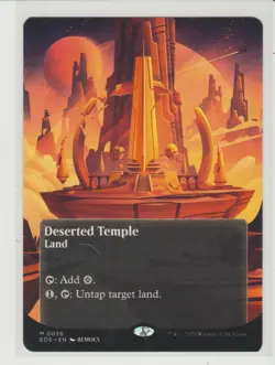 Deserted Temple Borderless Mythic MtG Card EOS 56 - Image 1