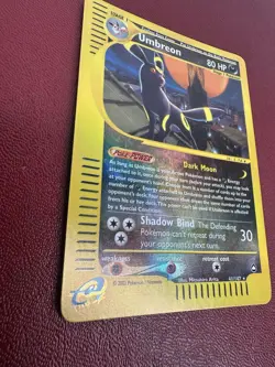 Umbreon 41/147 Reverse Holo Rare Aquapolis 2003 WOTC PokÃ©mon Card NM Clean - Image 7