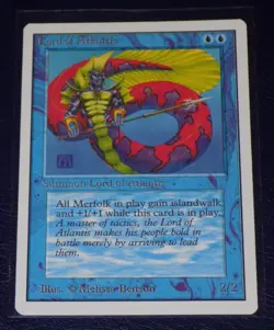 Magic the Gathering MTG Unlimited Lord of Atlantis Excellent Condition - Image 1