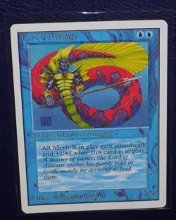 Magic the Gathering MTG Unlimited Lord of Atlantis Excellent Condition - Image 2