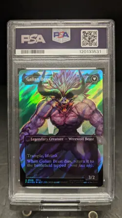 2025 MTG Final Fantasy Vincent Valentine PSA GEM MT 10 Surge Foil 0528 Beast - Image 2