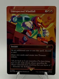 Unexpected Windfall (2092) Secret Lair Drop SLD MTG Magic Rainbow Foil - Image 1