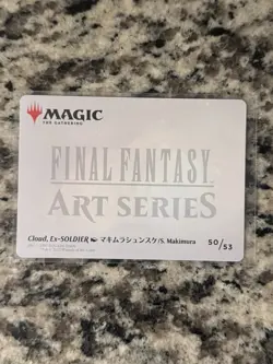 Magic The Gathering MTG - Cloud, Ex-SOLDIER Final Fantasy Art Series  - FIN - Image 2