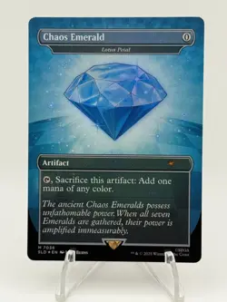 Chaos Emerald - Lotus Petal (7036) Blue Secret Lair Drop SLD MTG Magic Foil - Image 1