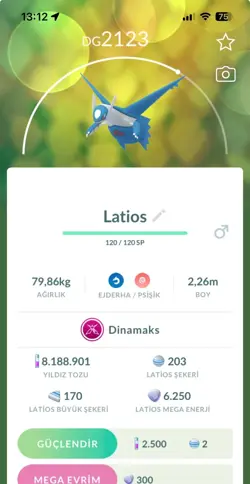 Dynamax Latios   Pokemon Trade Go 1m Stardust - Image 1