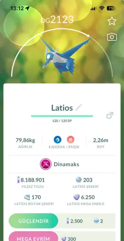 Dynamax Latios   Pokemon Trade Go 1m Stardust - Image 2