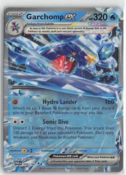 Pokemon Scarlet & Violet: Paradox Rift Garchomp ex Foil Double Rare #38 - Image 1