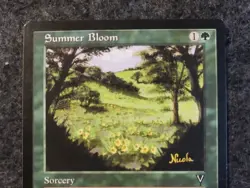 Summer Bloom Visions NM Green Uncommon MAGIC THE GATHERING MTG CARD (DS3D1E8) - Image 3