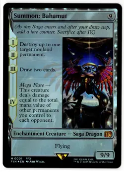 MTG Summon: Bahamut Final Fantasy Foil 0001 - Image 3