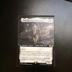 Rosa, Resolute White Mage (Extended Art) 0431 - Final Fantasy MTG Non-foil - Image 2