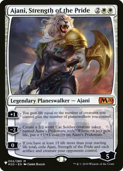 1x Ajani, Strength of the Pride - The List NM-Mint, English Mystery Booster / Th - Image 2
