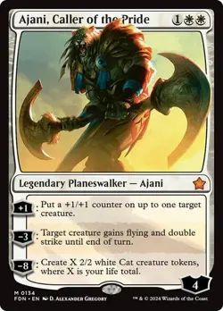 Ajani, Caller of the Pride Foundations MTG Magic The Gathering - Image 2