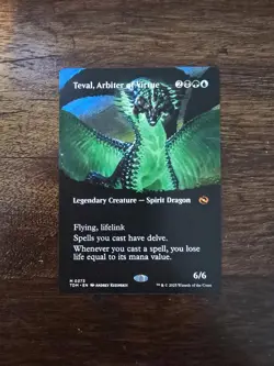 Teval, Arbiter of Virtue (Borderless) Tarkir: Dragonstorm Regular MTG Magic NM - Image 1