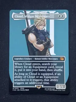 Cloud, Midgar Mercenary (Borderless) Final Fantasy Regular - Image 1