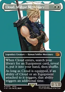 Cloud, Midgar Mercenary (Borderless) Final Fantasy Regular - Image 1