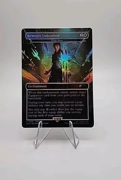 Magic the Gathering Secret Lair Final Fantasy #7002 ARMIGER UNLEASHED Foil - Image 1