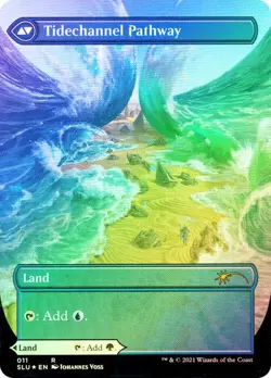 FOIL BORDERLESS Barkchannel Pathway ~ Secret Lair [ NearMint ] [ Magic MTG ] - Image 2