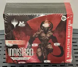 BRAND NEW! Innistrad Remastered Collector Booster Box SEALED! Serialized Card - Image 1