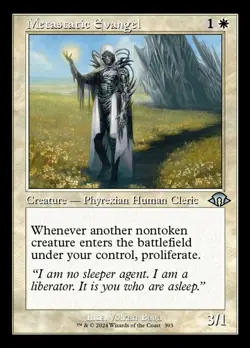 x4 Metastatic Evangel - Retro Frame U MTG Modern Horizons 3 M/NM, English - Image 2