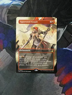 Aggravated Assault - Anime | 7% Off 2+ | WOE: Enchanting Tales | NM | MTG - Image 2