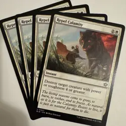 Repel Calamity (X4) Playset Bloomburrow MTG (BLB) | In Hand Ships Now! MM - Image 1