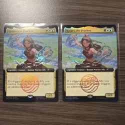 2 x Magic The Gathering Avatar Katara The Fearless Promo Card SDCC 2025 IN HAND - Image 1