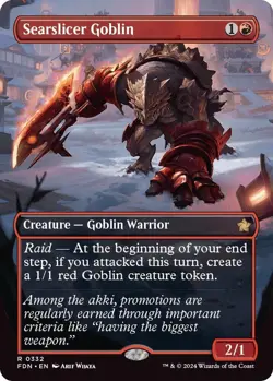 Searslicer Goblin (Borderless) - Foundations (FDN) - Image 1