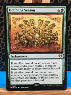 MTG - Doubling Season. Commander Masters. Mythic - Green Enchantment. - Image 1