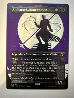 Alpharael, Stonechosen *Borderless Mythic* Magic MtG x1 Edge of Eternities - Image 1