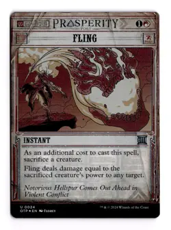 MTG - Fling #24 - Outlaws of Thunder Junction: Breaking News FOIL - Image 3