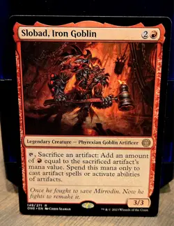 magic the gathering - Slobad, Iron Goblin - Legendary Creature - Rare - Goblin - Image 2