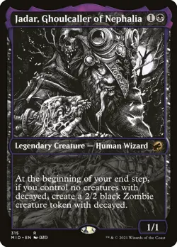 MTG Jadar, Ghoulcaller of Nephalia Showcase ** Midnight Hunt ** English (NM) - Image 3