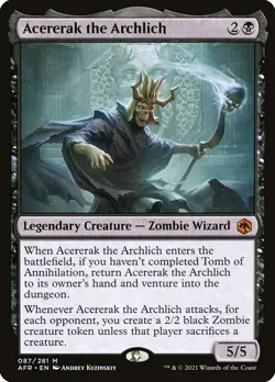 MTG Acererak the Archlich ** Adventures in the Forgotten Realms ** English (NM) - Image 3