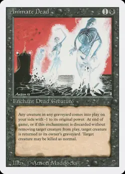 MTG Animate Dead ** Revised Edition ** English (NM) - Image 1