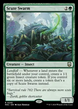 Mint/Near-Mint, English - 1 x MTG Scute Swarm - Ripple Foil Commander: Modern Ho - Image 2