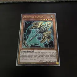 Artifact Lancea RA01-EN006 Quarter Century Rare QCR 1st Edition Mint Yugioh - Image 1