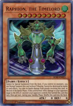 1x (EX) Raphion, the Timelord - BLRR-EN023 - Ultra Rare - 1st Edition  YuGiOh - Image 2